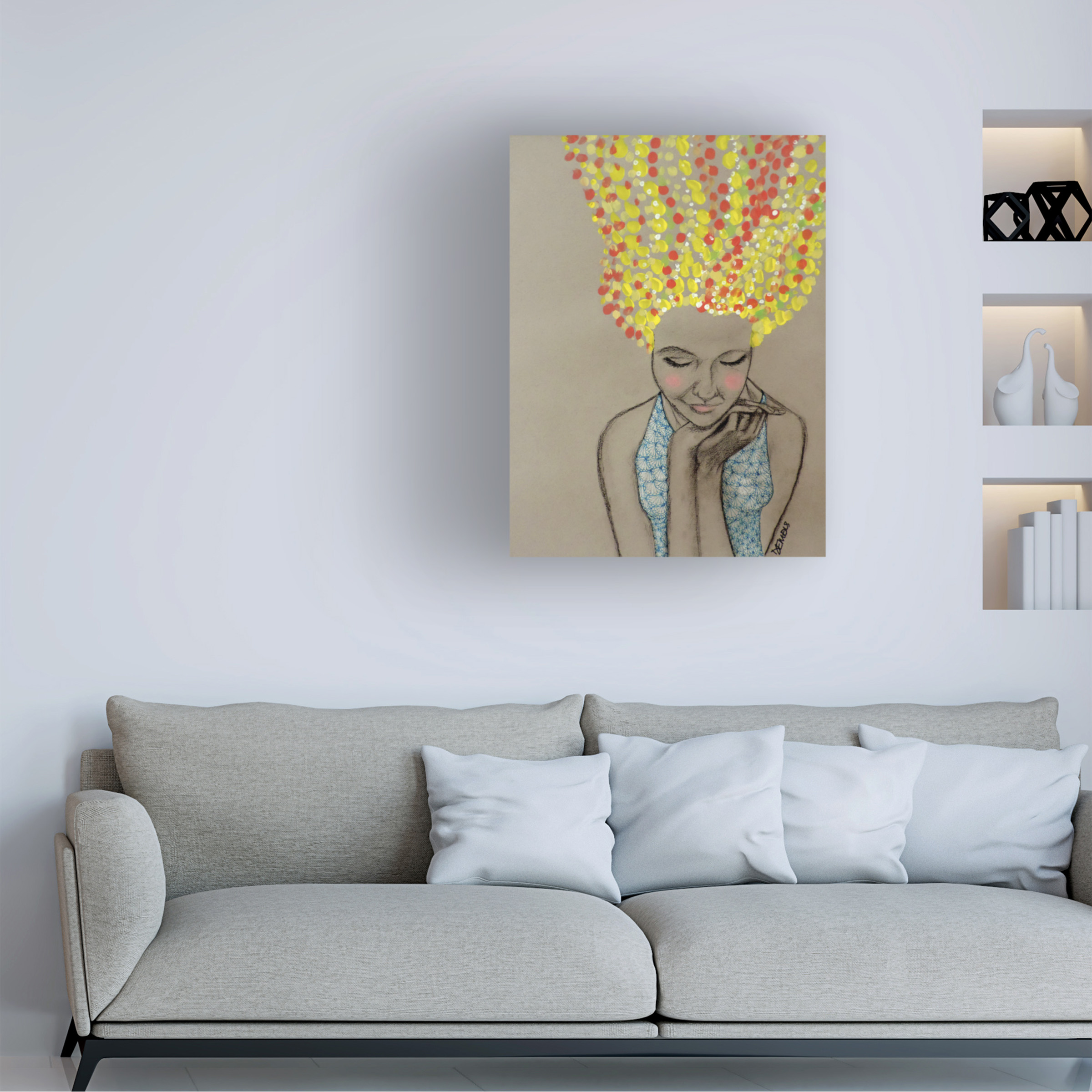 Trademark Fine Art "Miss Sunshine" Canvas Art by Sylvie Demers