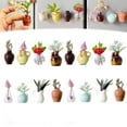 thumbnail image 4 of Hearth & Gear 16PCS Mini Vase Desktop Decoration Decoration Mini Ceramic Vase Refrigerator Cute Vase Kitchen Decoration Birthday Series (16PCS) Sticker Set for Girls Cake for Photography Lights, 4 of 7