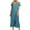 Dark Blue, variant on IROINNID Summer Dresses for Women Plus Size Maxi Dress for Women with Round Neck and Short Sleeve Short Summer Dresses