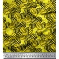 thumbnail image 1 of Soimoi Georgette Viscose Fabric Lemon Slice & Watermelon Fruits Print Fabric by Yard 42 Inch Wide, 1 of 1