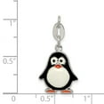 thumbnail image 2 of Sterling Silver Enamel Penguin Pendant, 2 of 3