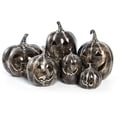 thumbnail image 4 of Light Up Pumpkin Resin Jack O' Lantern with Flameless Candle, Fall Decor, Halloween Decorations, Outdoor Indoor Autumn Decoration for Table Centerpieces Porch Room Front Door Mantel, 4 of 9