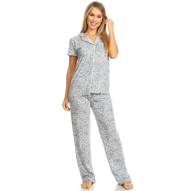 Fashion Brands Group - Womens Sleepwear Pajamas Set Woman Short Sleeve