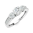 thumbnail image 2 of Mooneye 0.60 ctw Moissanite Diamond E Color VS1 Clarity 925 Sterling Silver Women Gifts Ring, 2 of 4