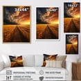 thumbnail image 4 of Designart "Golden landscapesa Mesmerizing Landscape" Landscape & Nature Floater Framed Canvas Wall Art, 4 of 7