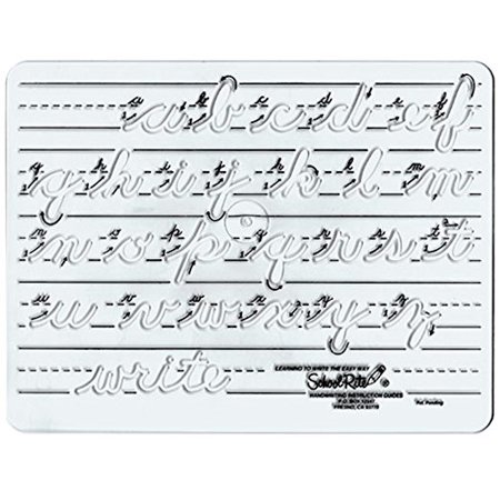 Template Cursive Lowercase Letters and Numbers