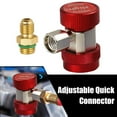 thumbnail image 3 of Adjustable R134A Adapter Fittings Quick Coupler High Low Freon Manifold Ga, 3 of 9