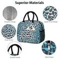 thumbnail image 4 of Womens Blue Leopard Print Lunch Box for Work,Insulated Lunch Bag for Women,Loncheras Para Mujer,Leakproof Adult Lunch Bag for Work,Beach,Travel,Picnic,Camping, 4 of 7