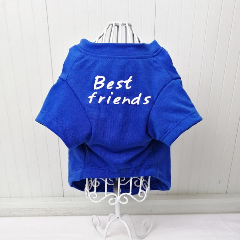 Pet Dog Cat Clothes Tee Shirts Breathable Best Friends Print T-Shirt