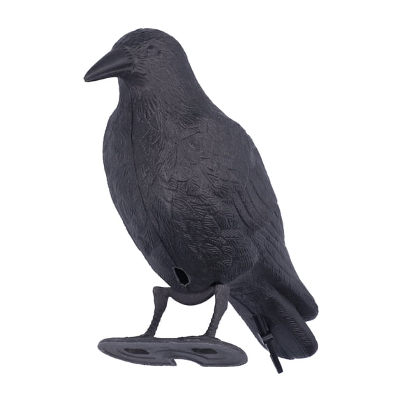 Mgaxyff Simulation Black Crow, Lifelike Sunscreen Hunting Decoy Courtyard Garden Plastic Landscape Decoration