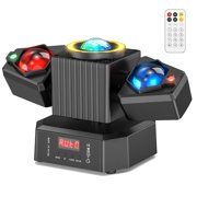 105W RGBW LED Moving Head Laser Light, DMX512 Disco Stage Lighting with Beam, Magic Ball, Laser Effects, 540° Rotation, Sound-Active & Remote Control for DJ, Parties, KTV