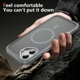 thumbnail image 2 of Allytechgroup iPhone 16 Plus Case Magnetic, Compatible with Magsafe Matte Back Cover Military Grade Shockproof Anti-Scratch Slim Fit Phone Case Cover for Apple iPhone 16 Plus, Gray, 2 of 9