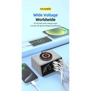 Wireless Charging Stand with Cable and Charger Magnetic wireless fast charging base, multifunctional interface charger