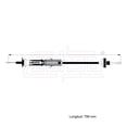 thumbnail image 2 of Cable Chicote Embrague Compatible Con Volkswagen Jetta A3 1.8L Exportacion 1993 1994 1995 1996 1997 1998 1999 Autoajustable CAHSA Cable Chicote Acelerador, 2 of 6