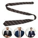 thumbnail image 5 of Corbata a rayas de estilo escolar corbata pre-atada para hombres para niños niños corbata cómoda corbata de poliéster para uniformes escolares y ocasiones festivas, 5 of 7