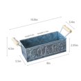thumbnail image 2 of Maceta De Metal De Hierro Galvanizado Para Jardín, Maceta Rústica Para Plantas Y Flores, Contenedor Para Fiesta En Casa, Decoración De Jardín Al Aire Libre Vogacara HA036531-00, 2 of 6