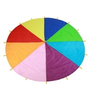 10ft,12ft, 20ft Play Parachute Kids Rainbow Parachute Toy, Parachute for Kids with Handles, Outdoor Indoor Play Equipmen Lawn Games Picnic Blanket Mat12ft