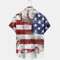 thumbnail image 5 of WAENQINLA Men's 4th of July Button-down Shirt Casual Short Sleeve Button down Hawaiian Shirts American Flag Independence Day Shirt, 5 of 5