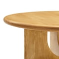 thumbnail image 6 of Coffee Table, Brown Oak, Wood, Round, Living Kitchen Cafe Bistro Hospitality Restaurant, Modern Contemporary HB36526, 6 of 9