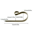 thumbnail image 2 of LHWEN Stocking Holders for Mantle Set of 4 with Non-Slip Pads Adjustable Design Heavy Duty for Mantel Fireplace Decoration Perfect for Hanging Christmas Stockings Ornaments Garlands All-Season, 2 of 4