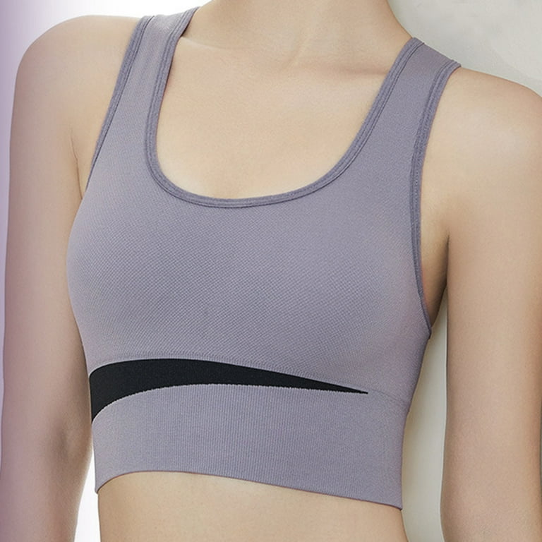 asdoklhq Bras for Women Womens Plus Size Clearance $5,Women's Vest Yoga  Comfortable Wireless Underwear Sports Bras 