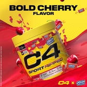 C4 Sport Ripped Pre Workout Powder - Jolly Rancher Cherry - NSF Certified for Sport - Elite Hydration - 200mg Caffeine + Creatine + Beta-Alanine - Electrolytes and Energy - 20 Servings