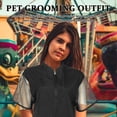 thumbnail image 7 of CTIRCHIU Lightweight Black Grooming Apron for Pets Full Coverage Hairresistant Breathable Mesh Design, 7 of 7