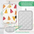 thumbnail image 3 of Colorful Pizza Slices Pot Holder Heat Resistant Mat Oven Hot Pads Pocket Design Potholders Set of 2, 3 of 7