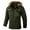 Dark Green, variant on Men's Winter Jacket with Hood Mid-Weight Casual Coat Thickened Polyester-Filled Sleek Outdoor Apparel For Cold Weather
