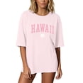 thumbnail image 2 of Womens Casual Summer T Shirts Hawaii Print Short Sleeve Y2K Vacation Tops Crew Neck 2026 Relaxed Fit Fashion Basic Tees, 2 of 4