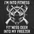 thumbnail image 2 of Mens Funny T ShirtsIm Into Fitness Fitness Deer Into My Freezer Sarcastic Hunter Graphic Novelty Tee for Men Graphic Tees, 2 of 7