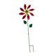 thumbnail image 3 of Escultura artística de jardín con estaca de hierro y flores, adorno impermeable rojo, 3 of 8