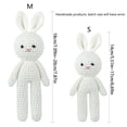 thumbnail image 2 of TINYSOME Crochet Doll Bunny Toy for Baby First Stuffed Animal Newborn Soothing Toy, 2 of 13