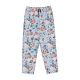 thumbnail image 4 of Naloa Rose Flowers Print Women’s Ultra-Soft Comfy Pajama Lounge Pants with Pockets & Drawstring, 4 of 8