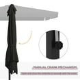 thumbnail image 6 of Patio Shades Outsunny 10' Cantilever Patio Umbrella, Square Offset Umbrella with Tilt, Crank, Cross Base, Aluminum Pole and Air Vent, Hanging Umbrella for Garden, Pool, Backyard, Gray,Garden Umbrella, 6 of 9