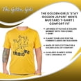 thumbnail image 7 of Goodie Two Sleeves The Golden Girls 'Stay Golden Japan!' Men's Mustard T-Shirt | XX-Large Male, 7 of 7