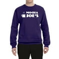 thumbnail image 2 of Mocha Joe's Coffee Stand Shop Logo | Mens Pop Culture Crewneck Graphic Sweatshirt, Purple, 2XL, 2 of 4