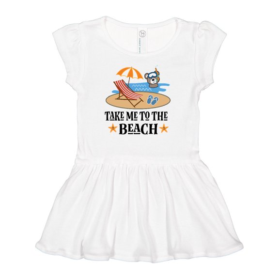 Inktastic Beach Vacation Florida California Girls Baby Dress