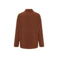 thumbnail image 5 of Oversized Baggy Cotton Linen Button Down T-Shirt Blouse Tops For Women Ladies Vintage Winter Thin Linen V-Neck Tunic Tops Basic Tee OL Office Work T-Shirt, 5 of 5