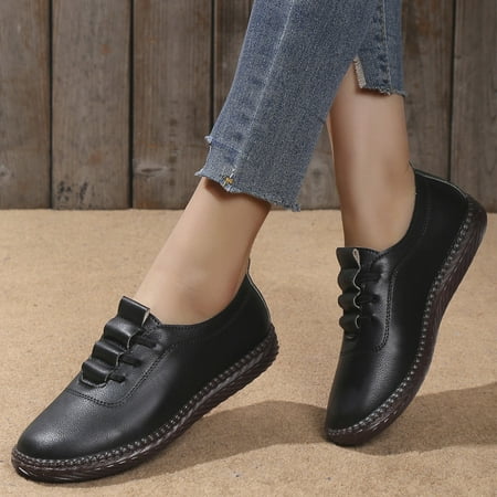 

Ecqkame Women s Flats Shoes Clearance New Casual Casual Casual Couple Shoes Casual Shoes Comfortable Flat Shoes Black 35