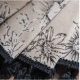 thumbnail image 4 of Botanical Print Semi-Blackout Window Curtains 2 Panels Farmhouse Style Cotton Linen Darkening Curtains with Grommet Window Drapes for Living Room Bedroom (59.06" W x 62.99" L), 4 of 5