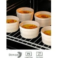 thumbnail image 3 of Set Of 6 Creme Brulee Ramekins compatible Pudding And Ice Cream Porcelain Sauce Ramekins Baking Souffle Ramekin Bowls Microwave And Oven Safe_Gift Of G, 3 of 5