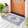 thumbnail image 5 of GLN Rugs Vona - Indoor, Machine Washable Area Rug 2'x3' Cream/Navy Home Carpet, 5 of 7