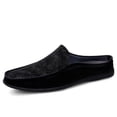 thumbnail image 3 of Spring Summer New Men's Casual Loafers Breathable Leather Flats Slippers Comfort Driving Shoes Moccasins Outdoor Walking Shoes, 3 of 11