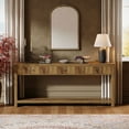 thumbnail image 3 of Wood Console Table Long Sofa Table with 3 Drawers, 70.9 inch Entryway Table, 3 of 8