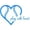 Light Blue, variant on Softball "Play With Heart" Vinyl Wall Decal 20"x12" - Sports Home Decor for Athlete, Kids Room or Bedroom