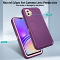 thumbnail image 6 of Asuwish Compatible with Samsung Galaxy A05 Phone Case Hybrid Rugged Shockproof Hard Protective Drop Proof Full Body Heavy Duty Mobile Cell Cover for Ao5 A 05 Women Men Purple, 6 of 8