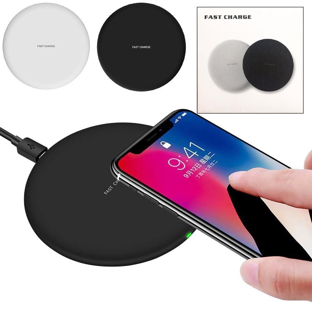 Deago Qi Fast Wireless Charger Rapid Charging Pad For iPhone X 8/Plus