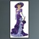 thumbnail image 3 of (B468) Vestido Morado Con Diamantes Serie Personajes Señora Resina Modelo Personalizado 30*60CM, 3 of 9