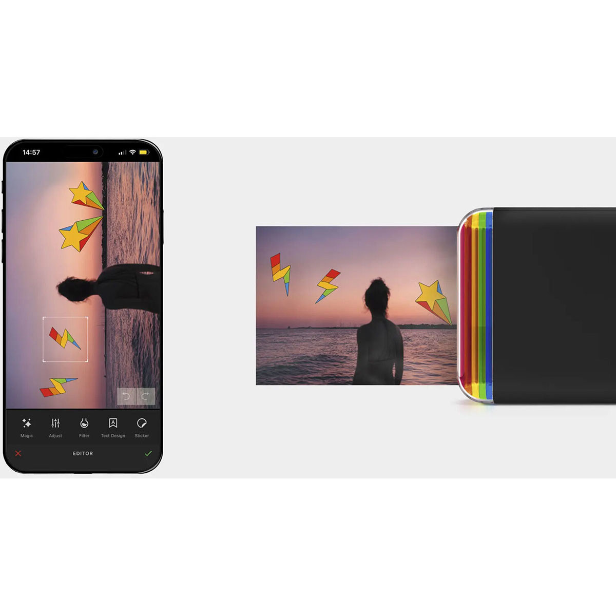 Polaroid Polaroid Hi-Print Gen 2 2x3" Pocket Photo Printer, Black